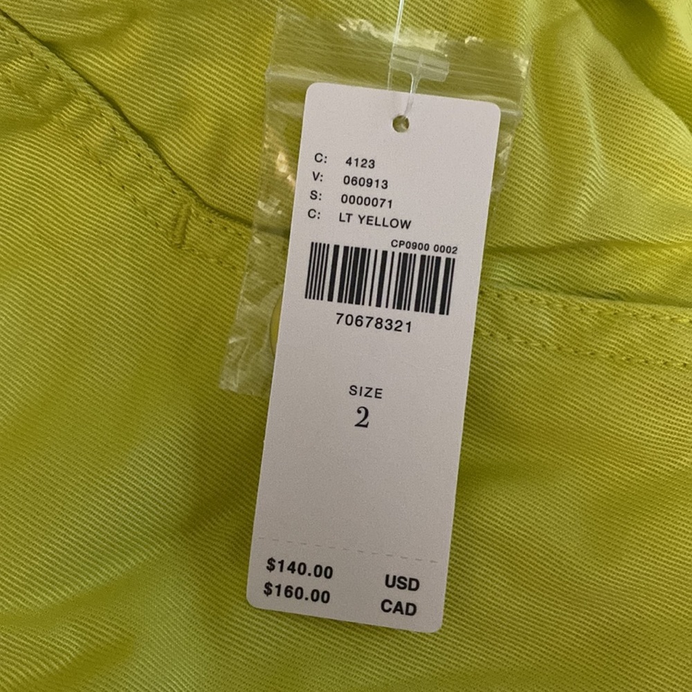 💛 2 💛 NWT Anthro Pants Trousers Wide Leg Bright Low Rise Patch Pockets​ - Picture 7 of 9